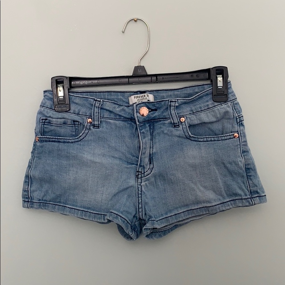 Light wash Forever21 shorts